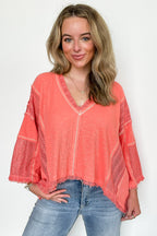 Threadline Contrast Stitch Boxy Top - BACK IN STOCK - Madison and Mallory
