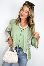Threadline Contrast Stitch Boxy Top - BACK IN STOCK - Madison and Mallory