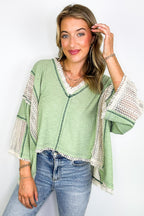 Threadline Contrast Stitch Boxy Top - BACK IN STOCK - Madison and Mallory
