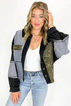 Timber Thread Camo Contrast Shacket - FINAL SALE - Madison and Mallory