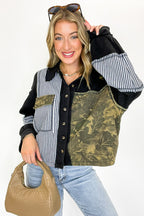 Timber Thread Camo Contrast Shacket - FINAL SALE - Madison and Mallory