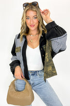 Timber Thread Camo Contrast Shacket - FINAL SALE - Madison and Mallory