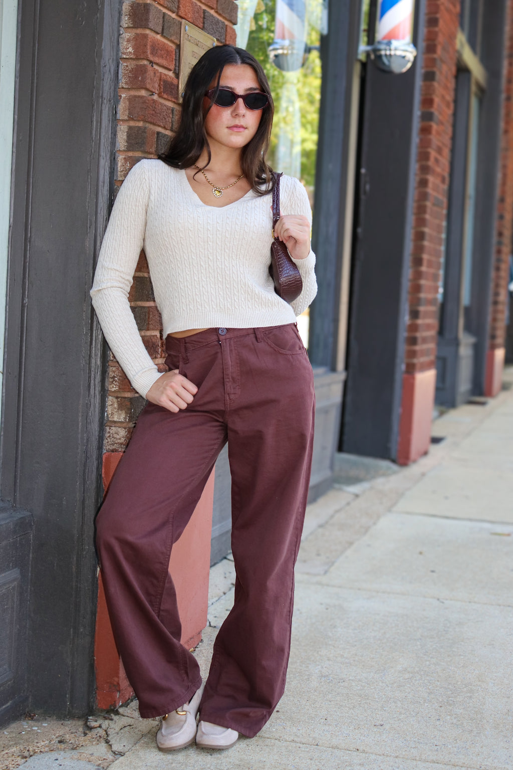 Timeless Twist Cable Knit Fine Gauge Pullover - Madison and Mallory