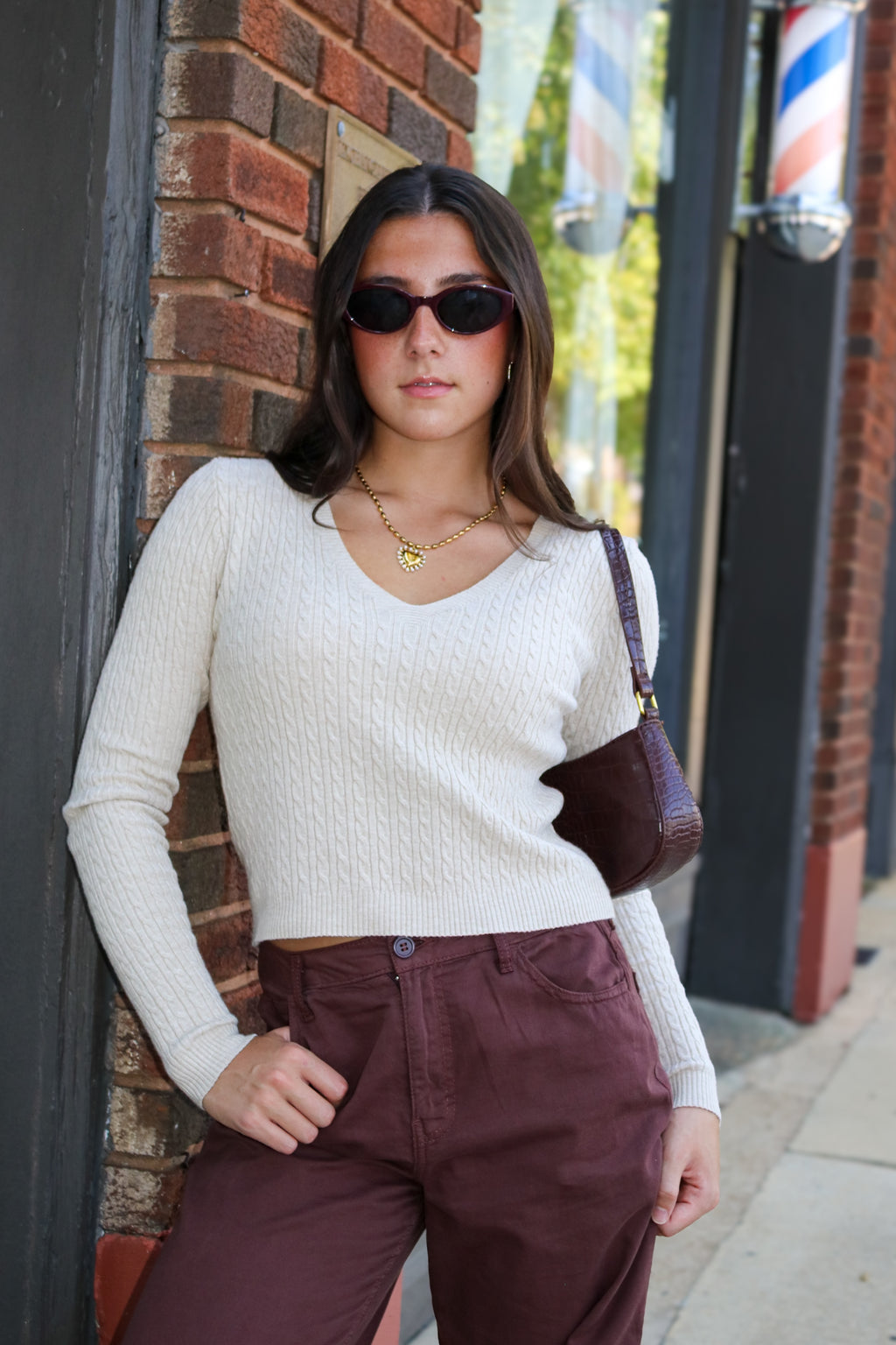 Timeless Twist Cable Knit Fine Gauge Pullover - Madison and Mallory