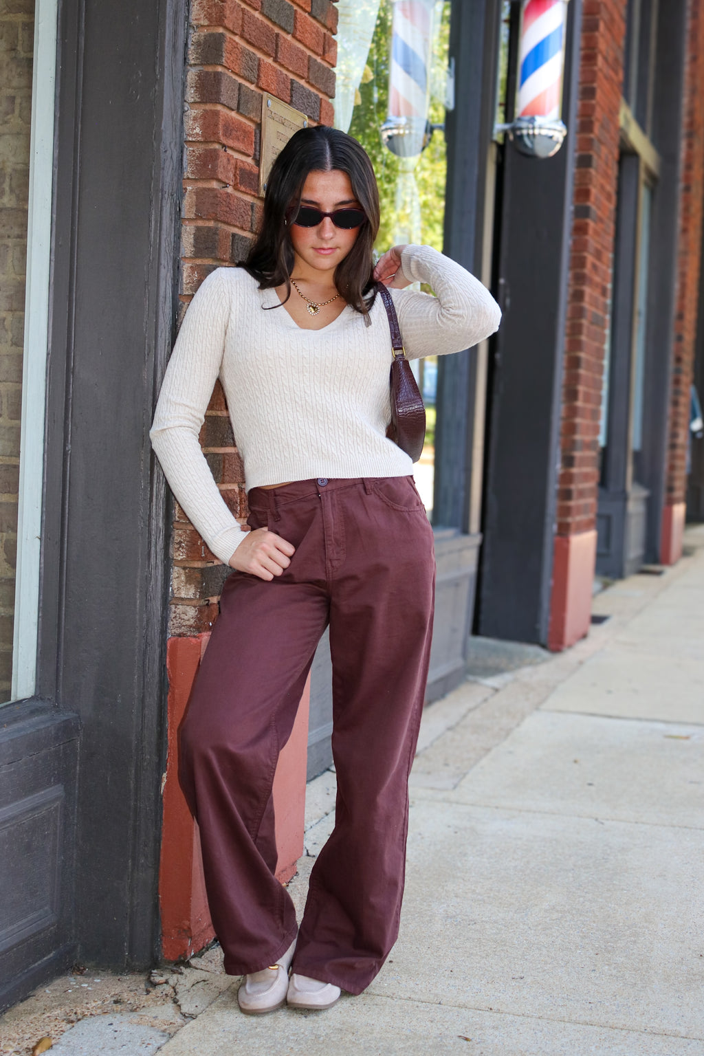 Timeless Twist Cable Knit Fine Gauge Pullover - Madison and Mallory