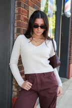 Timeless Twist Cable Knit Fine Gauge Pullover - Madison and Mallory