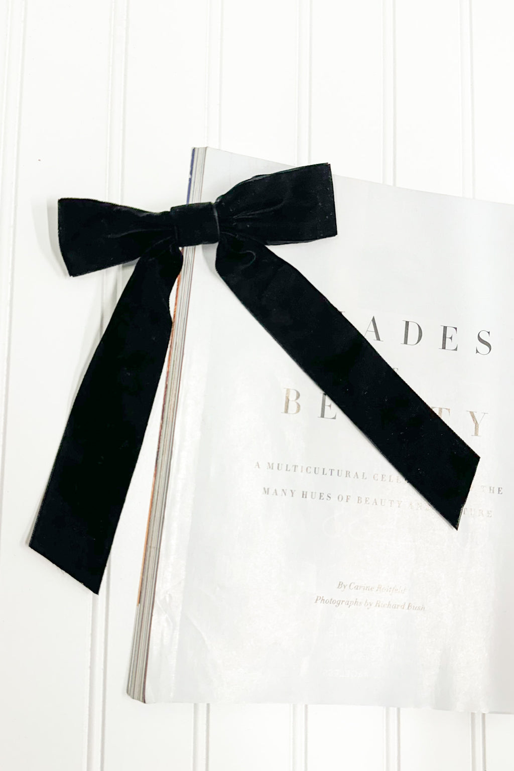 Black Timeless Poise Velvet Bow Hair Clip - FINAL SALE - Madison and Mallory