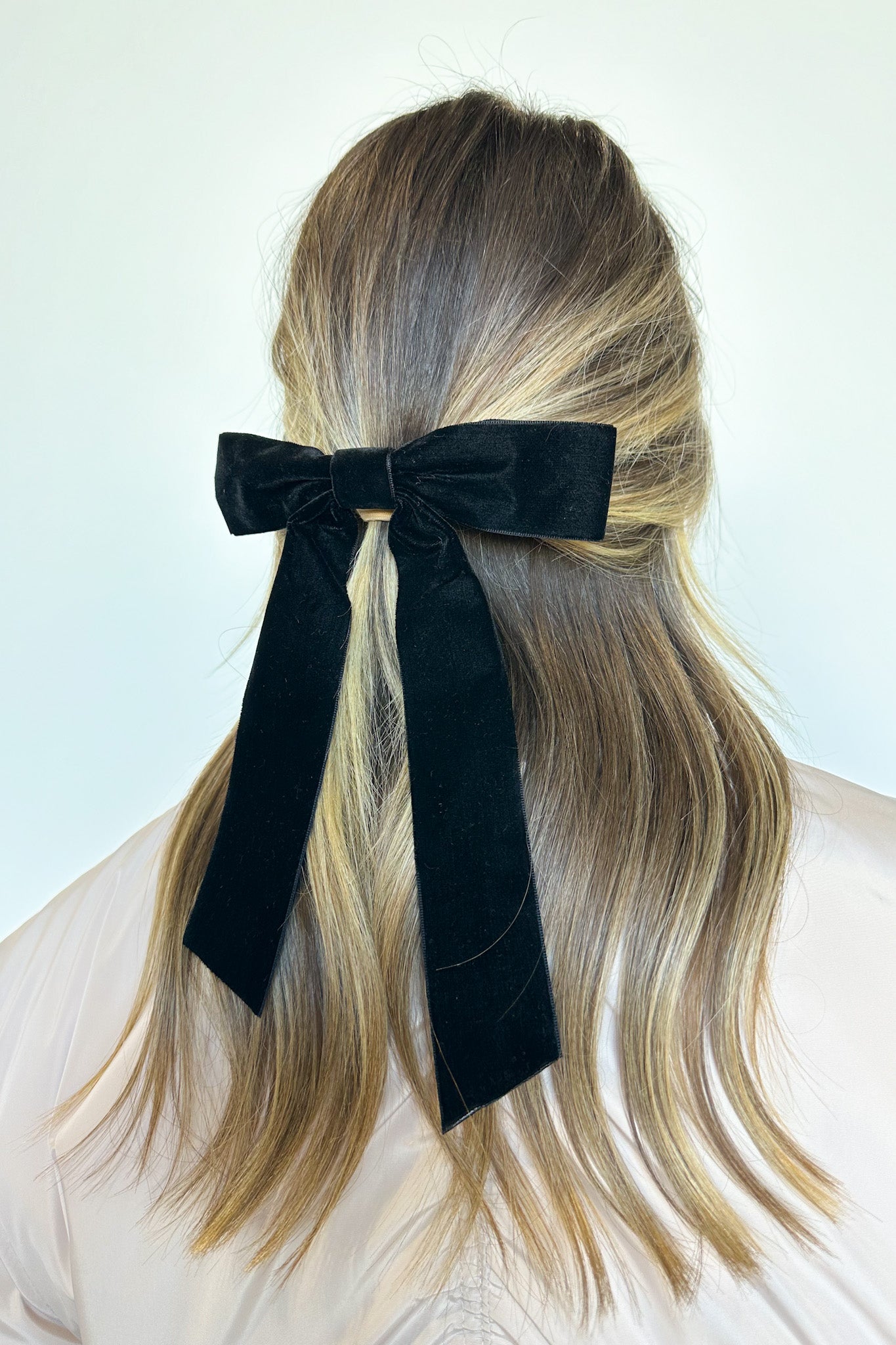 Timeless Poise Velvet Bow Hair Clip - FINAL SALE - Madison and Mallory