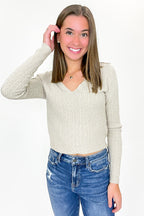 Timeless Twist Cable Knit Fine Gauge Pullover - FINAL SALE - Madison and Mallory