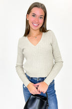 Timeless Twist Cable Knit Fine Gauge Pullover - FINAL SALE - Madison and Mallory