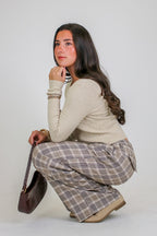 Sandshell / S Timeless Twist Cable Knit Fine Gauge Pullover - Madison and Mallory