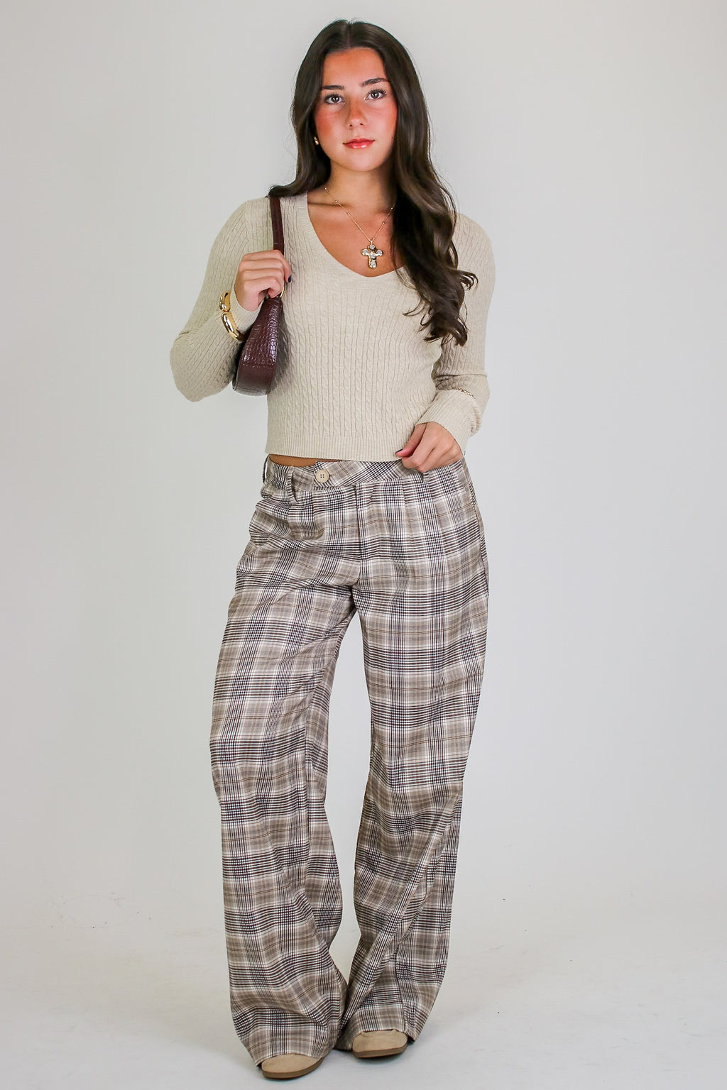 Timeless Twist Cable Knit Fine Gauge Pullover - Madison and Mallory