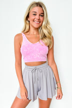 Gray / S To the Beat Activewear Two In One Flowy Shorts - FINAL SALE - Madison and Mallory