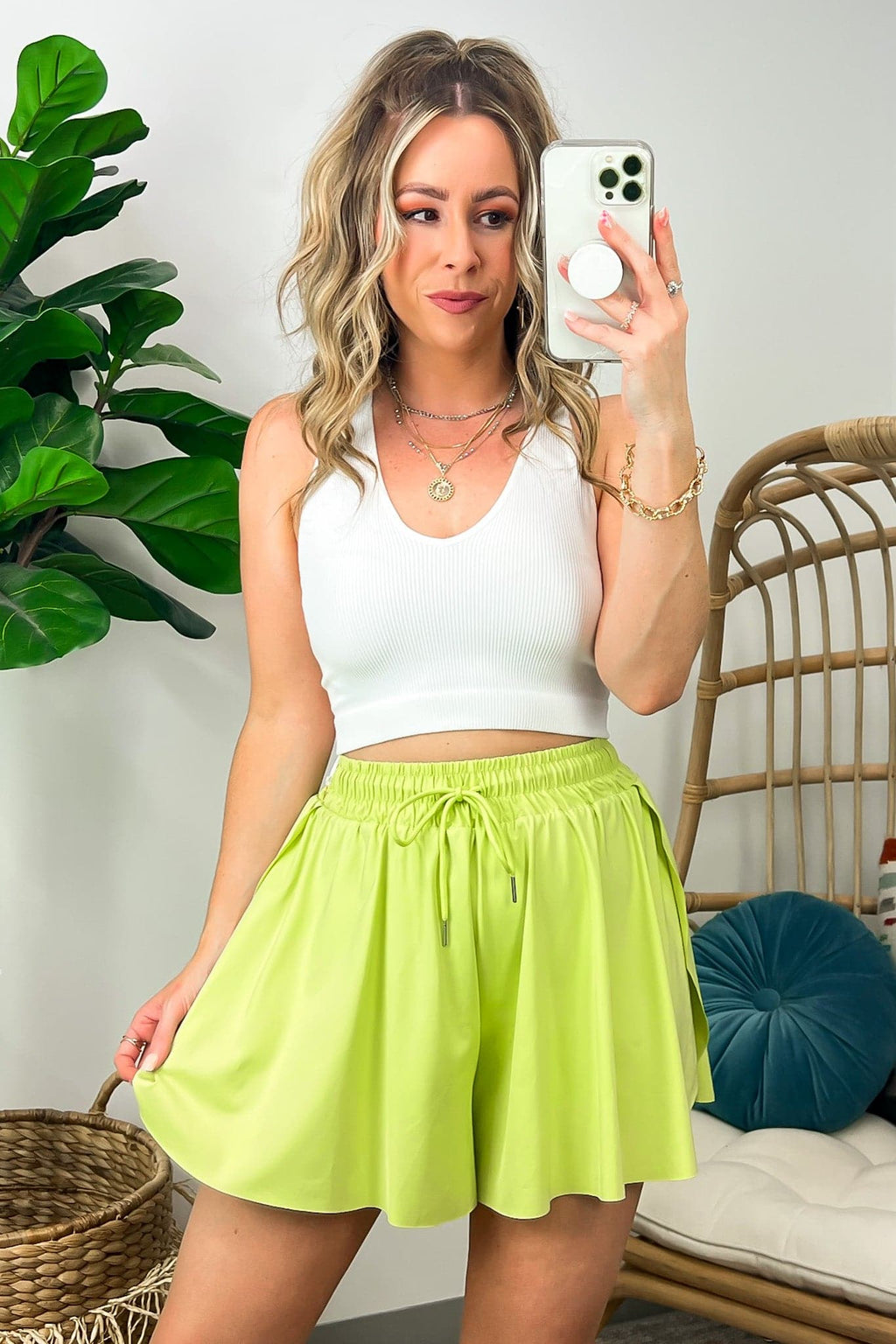  To the Beat Activewear Two In One Flowy Shorts - BACK IN STOCK - Madison and Mallory