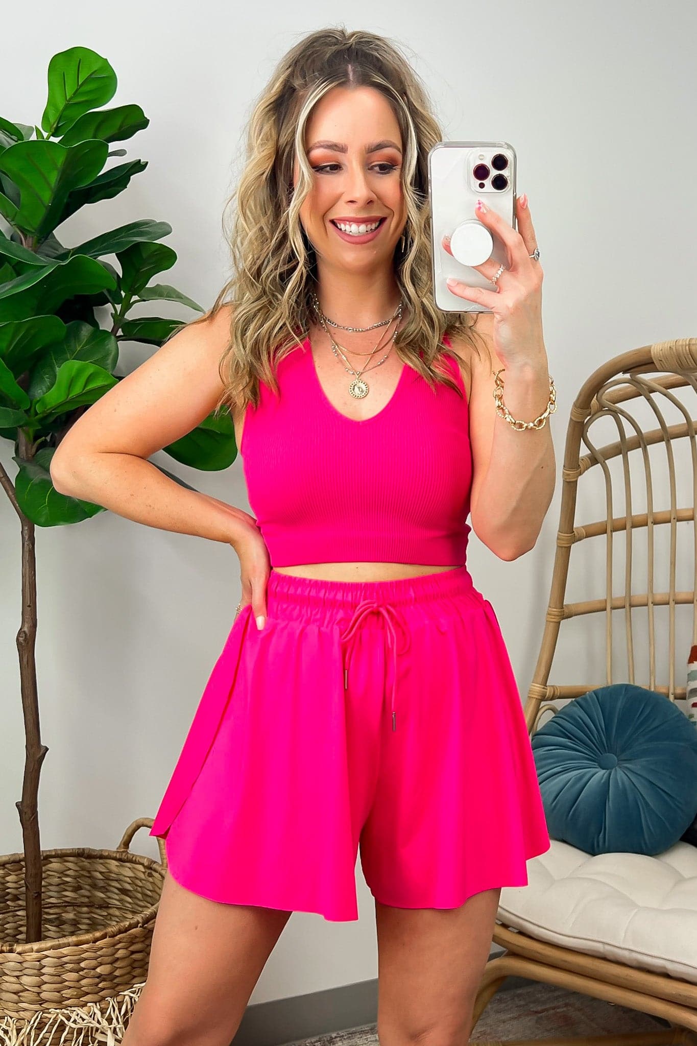  To the Beat Activewear Two In One Flowy Shorts - BACK IN STOCK - Madison and Mallory