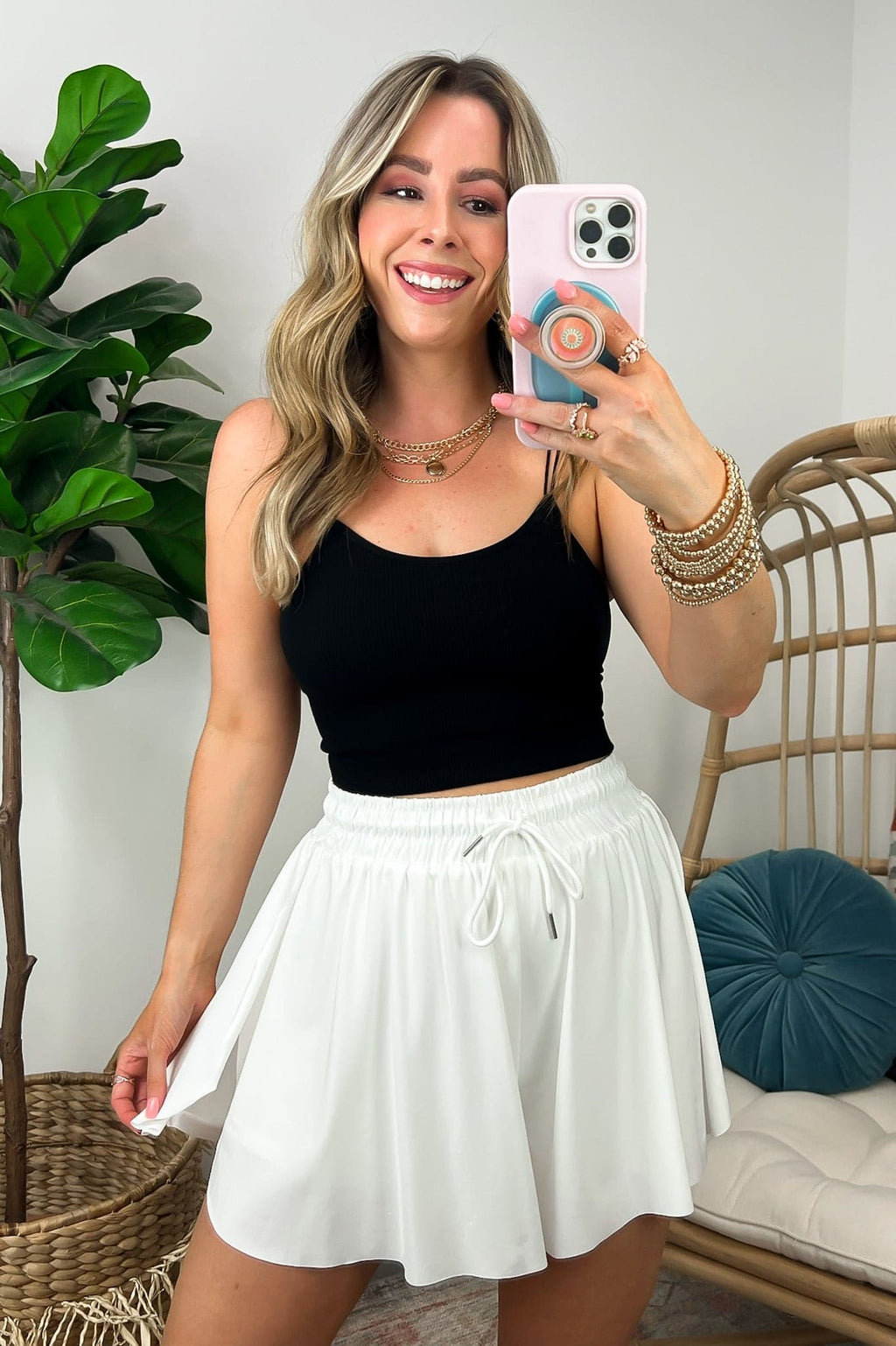  To the Beat Activewear Two In One Flowy Shorts - BACK IN STOCK - Madison and Mallory