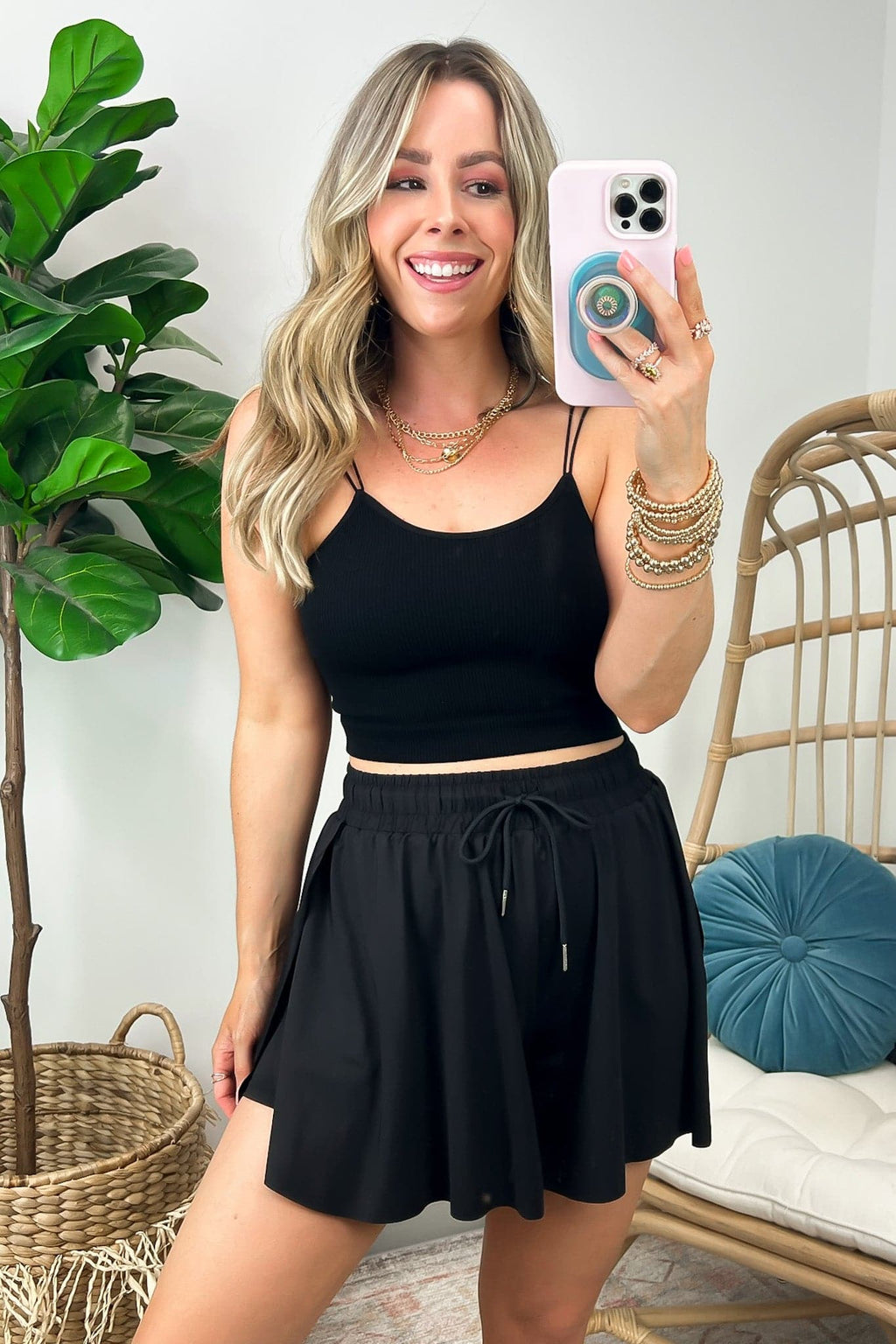 To the Beat Activewear Two In One Flowy Shorts - FINAL SALE - Madison and Mallory