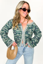 Trailblazer Camo Lace Trim Top - FINAL SALE - Madison and Mallory