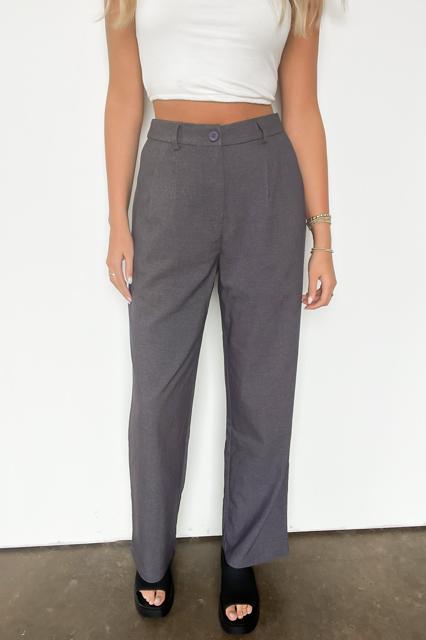  Trendsetting Poise High Rise Pleated Pants - Madison and Mallory