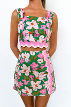 Trimmed in Bloom Floral Top and Skirt - Madison and Mallory