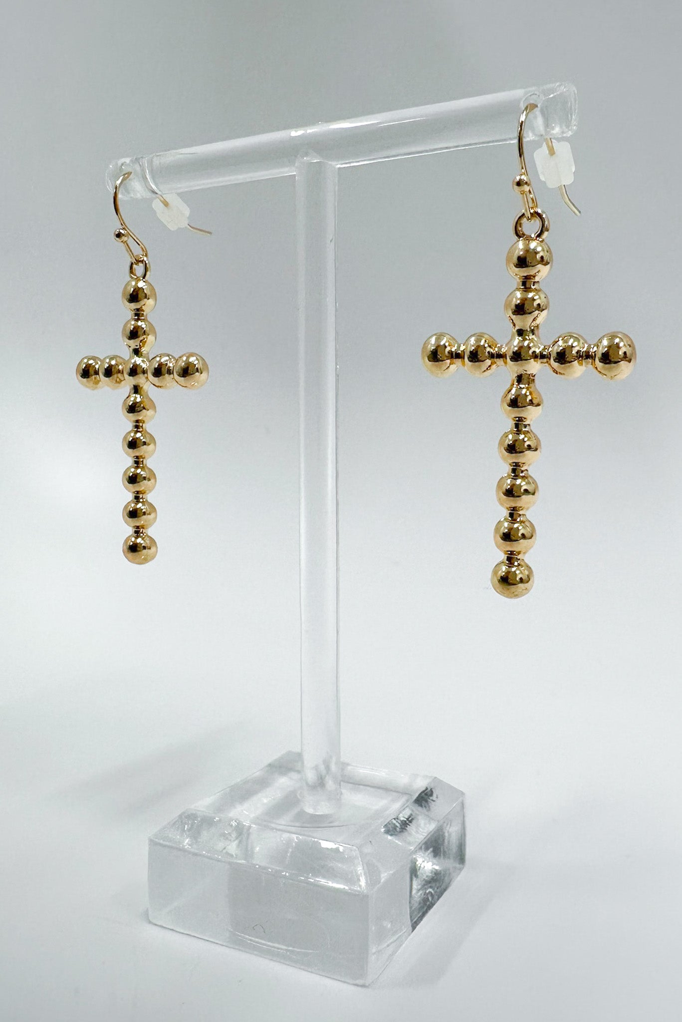  Undeniable Radiance Bubble Cross Dangle Earrings - Madison and Mallory