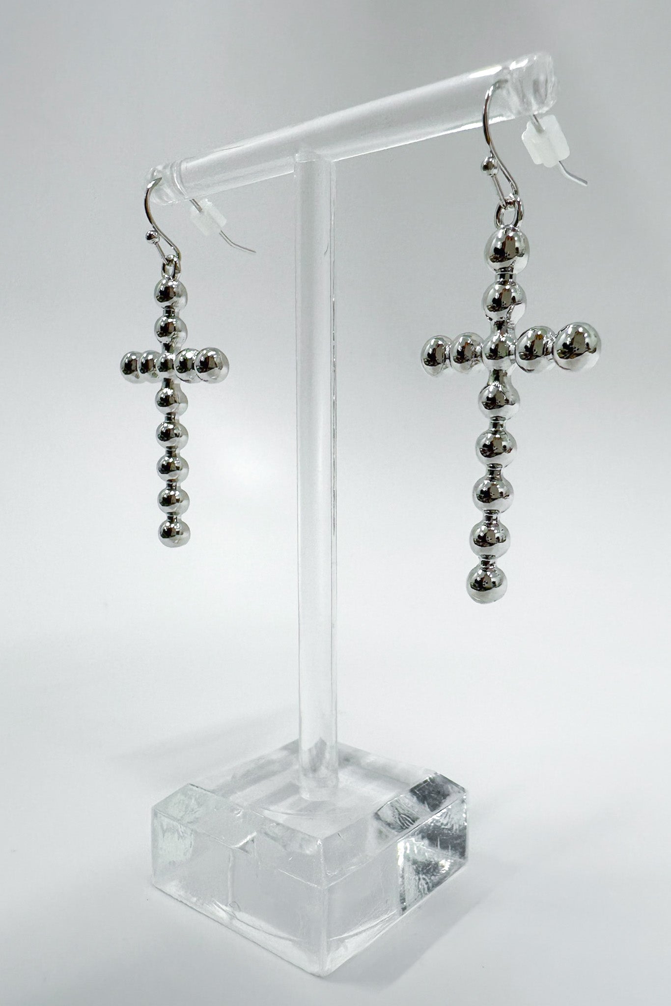  Undeniable Radiance Bubble Cross Dangle Earrings - Madison and Mallory