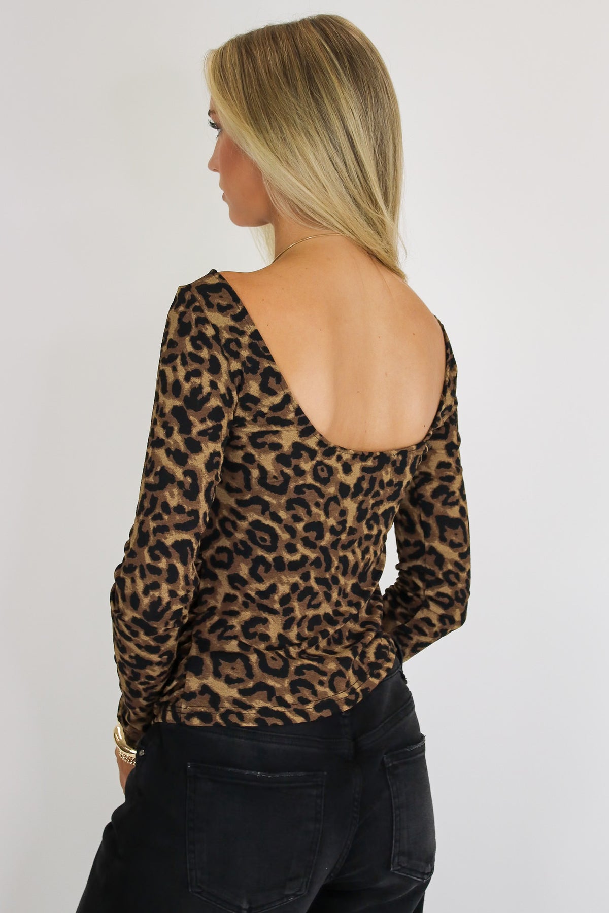 Untamed Edit Long Sleeve Animal Print Knit Top - Madison and Mallory