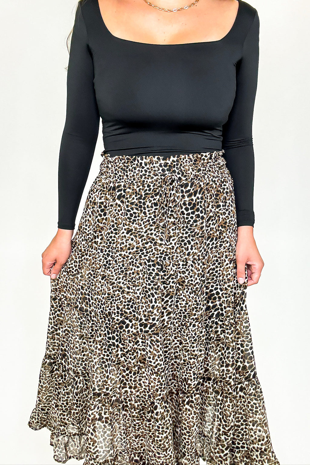 Untamed Tiers Animal Print Maxi Skirt - FINAL SALE - Madison and Mallory