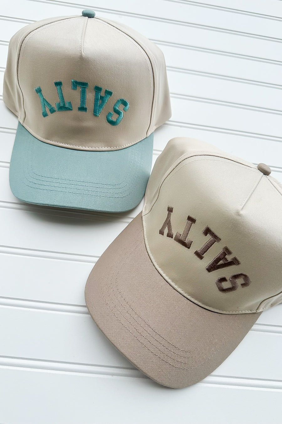 Upside Down SALTY Embroidered Hat - Madison and Mallory