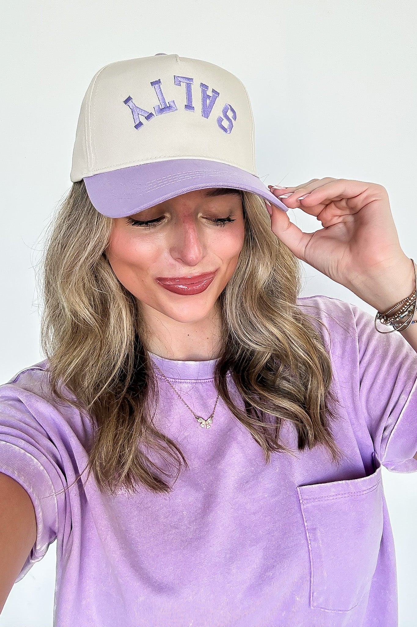 Upside Down SALTY Embroidered Hat - Madison and Mallory