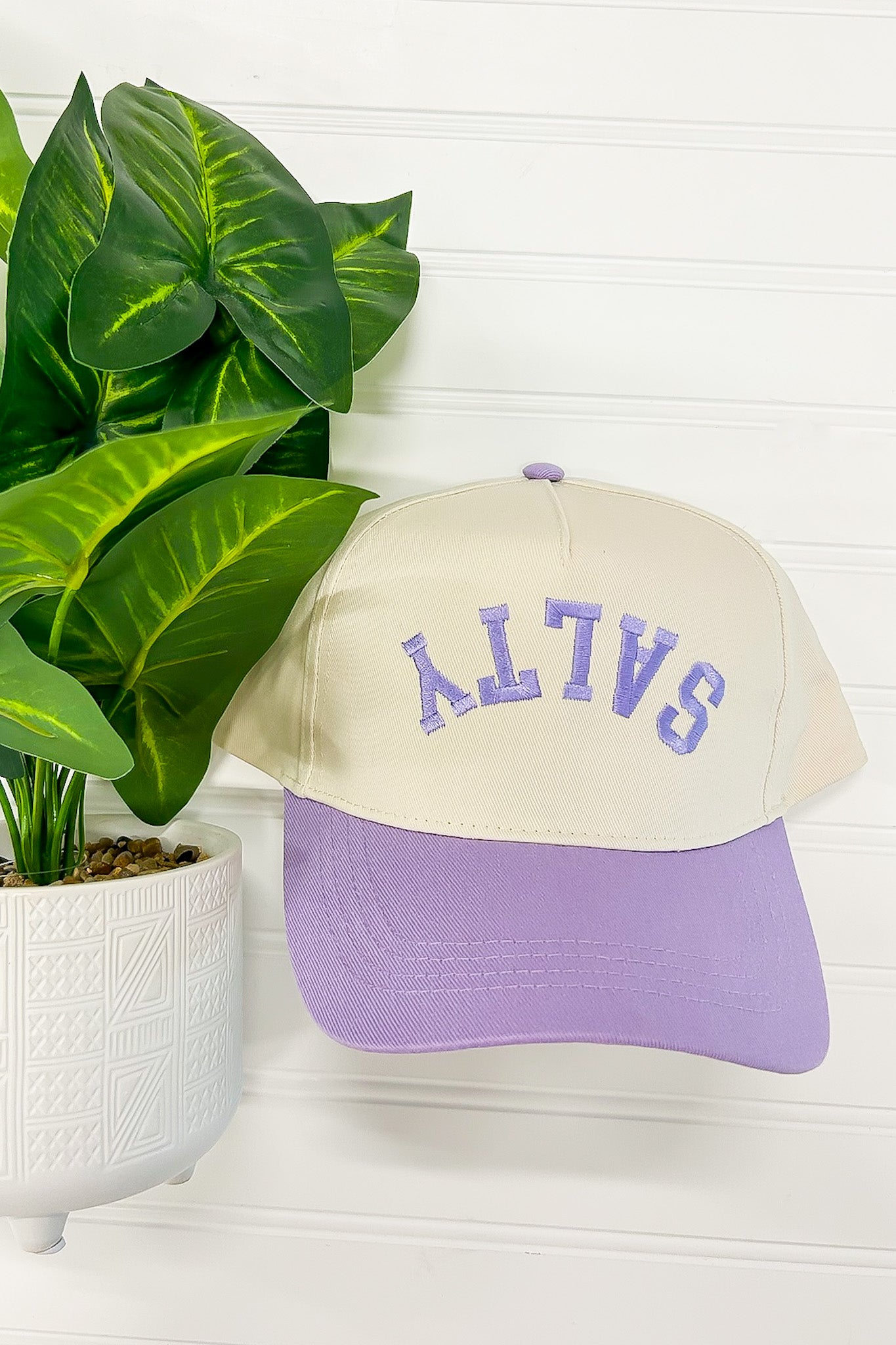 Upside Down SALTY Embroidered Hat - Madison and Mallory