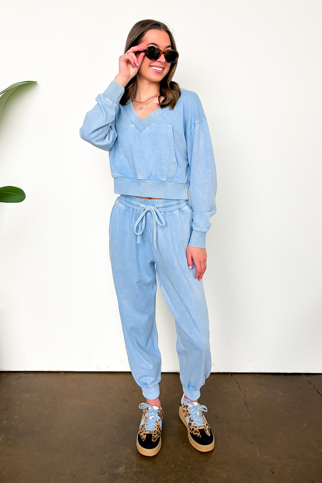Urban Ease Mineral Washed Joggers - Madison and Mallory