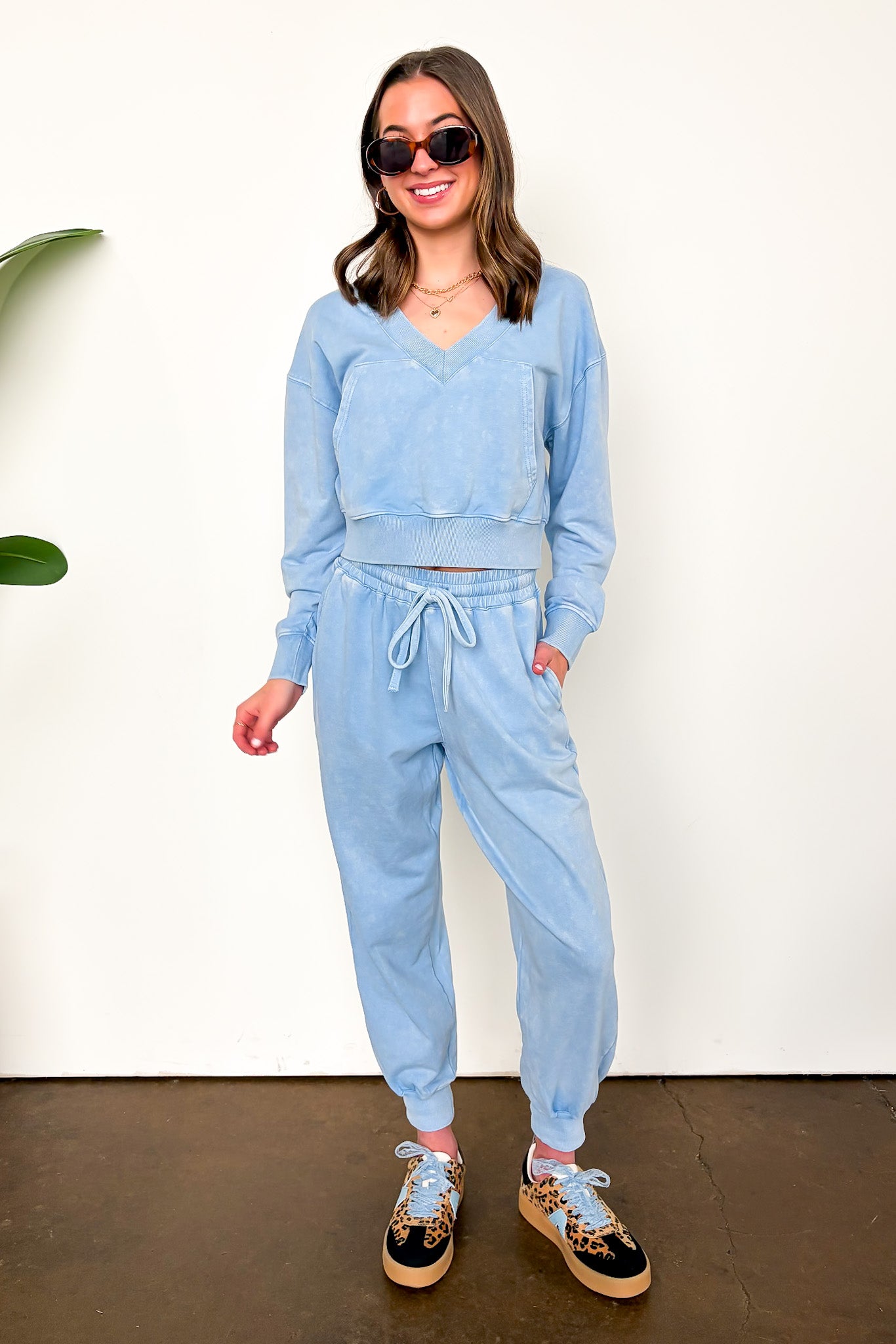 Urban Ease Mineral Washed Joggers - Madison and Mallory