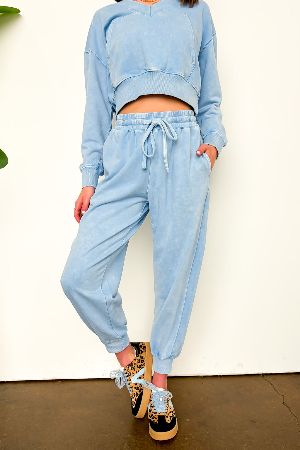 Urban Ease Mineral Washed Joggers - Madison and Mallory