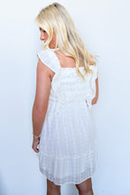 Utterly Captivating Embroidered Ruffle Dress - Madison and Mallory