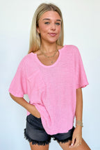 Varnie Knit U-Neck Pocket Top - FINAL SALE - Madison and Mallory