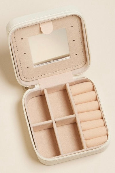 Vegan Leather Travel Jewelry Box - Madison and Mallory