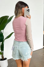  Verenna Color Block Button Cardigan - FINAL SALE - Madison and Mallory