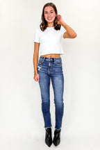 Vertex Super High Rise Straight Leg Jeans - FINAL SALE - Madison and Mallory