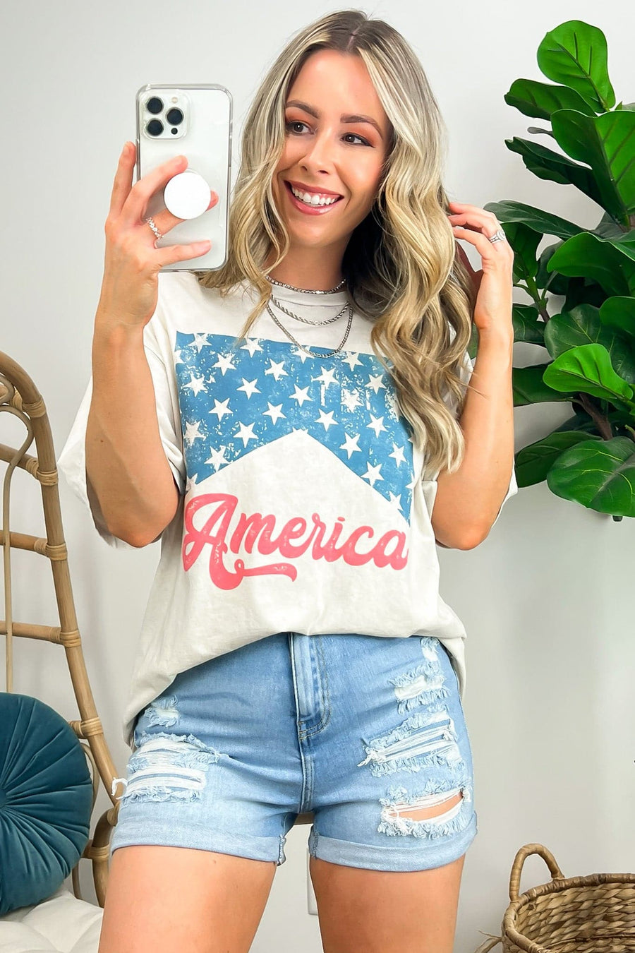  Vintage America Graphic Tee - FINAL SALE - Madison and Mallory