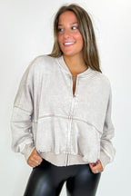 Vintage Drift Acid Washed Fleece Jacket - BACK IN STOCK - Madison and Mallory