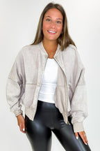 Vintage Drift Acid Washed Fleece Jacket - BACK IN STOCK - Madison and Mallory