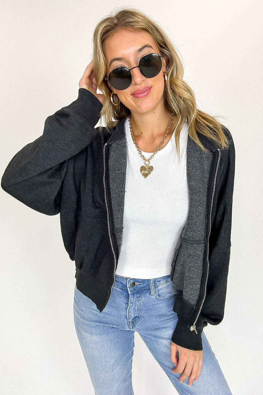 Vintage Drift Acid Washed Fleece Jacket - BACK IN STOCK - Madison and Mallory