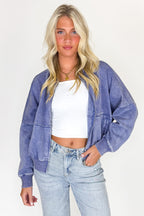 Marlin / S Vintage Drift Acid Washed Fleece Jacket - Madison and Mallory