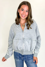 Vintage Drift Acid Washed Fleece Jacket - BACK IN STOCK - Madison and Mallory
