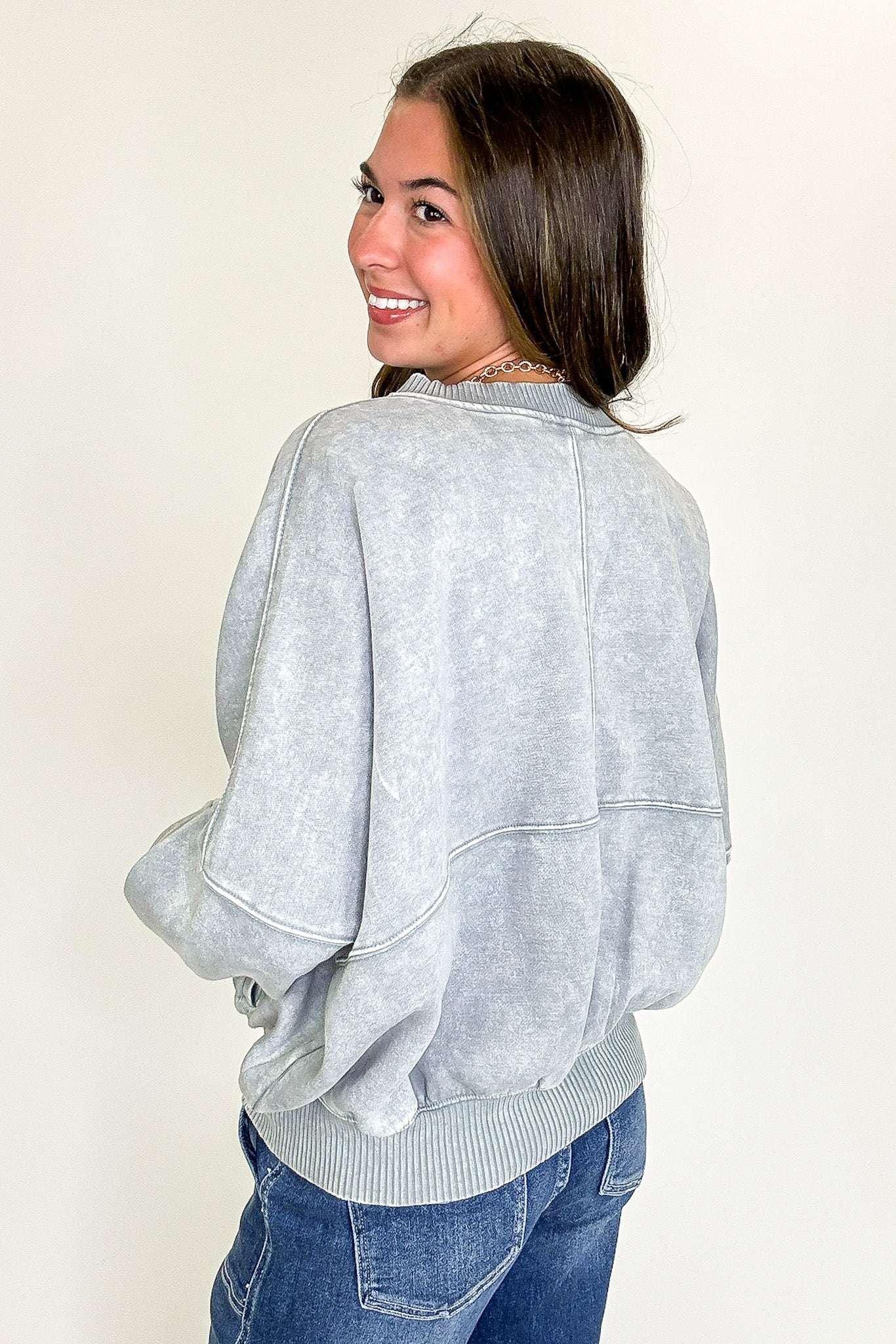 Vintage Drift Acid Washed Fleece Jacket - Madison and Mallory