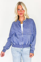 Vintage Drift Acid Washed Fleece Jacket - Madison and Mallory