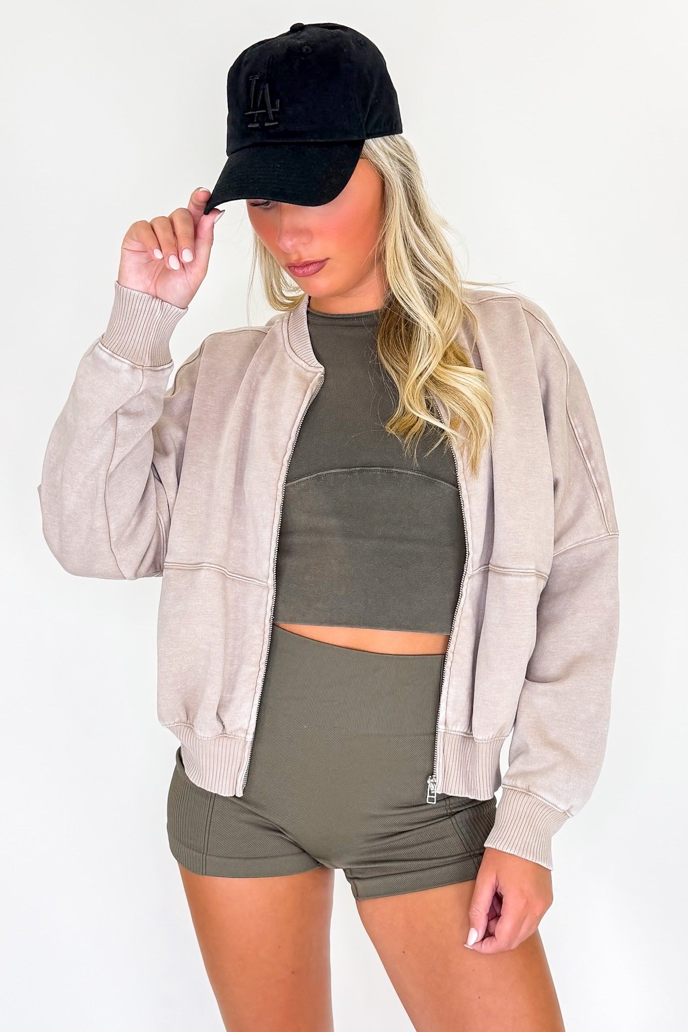 Vintage Drift Acid Washed Fleece Jacket