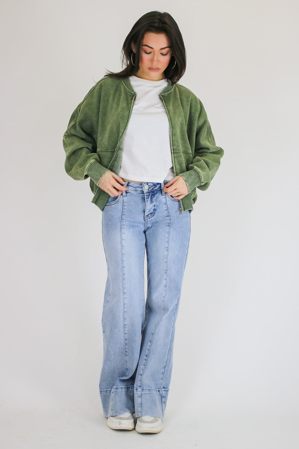 Vintage Drift Acid Washed Fleece Jacket