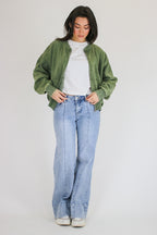 Vintage Drift Acid Washed Fleece Jacket